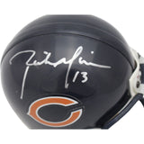 Rick Mirer Autographed Chicago Bears VSR4 Replica Mini Helmet Beckett 44184