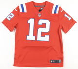 Tom Brady Autographed Patriots Nike Limited Red Color Rush Jersey Fanatics
