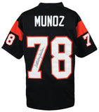 Anthony Munoz Signed Black Throwback Custom Jersey - (SS COA)