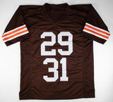 Frank Minnifield & Hanford Dixon Signed Cleveland Browns Dawg Pound Jersey /GTSM