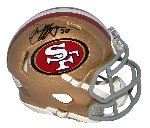 JEFF WILSON JR AUTOGRAPHED SAN FRANCISCO 49ERS SPEED MINI HELMET BECKETT