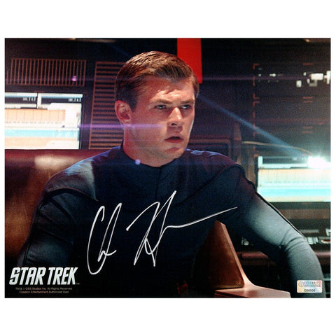 Chris Hemsworth Autographed 2009 Star Trek George Kirk 8x10 Photo