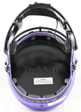 Ray Lewis Autographed Baltimore Ravens F/S Rave Speed Helmet - Beckett W Holo