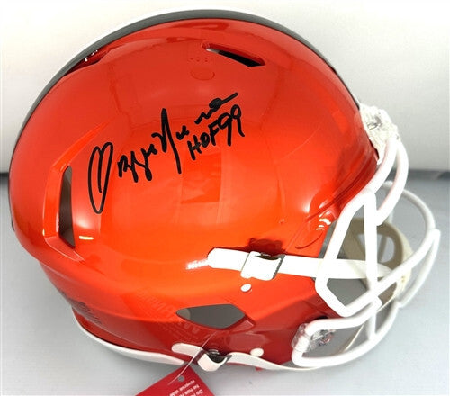 Browns OZZIE NEWSOME Signed Full Size Authentic Speed Helmet w/ HOF '99 AUTO JSA