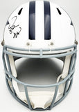DEZ BRYANT AUTOGRAPHED COWBOYS WHITE THROWBACK FULL SIZE HELMET BECKETT 230226
