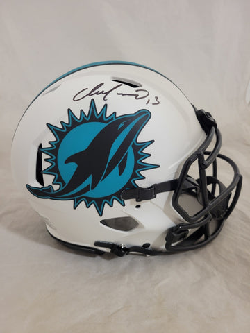 DAN MARINO SIGNED MIAMI DOLPHINS F/S LUNAR ECLIPSE AUTHENTIC HELMET BECKETT QR
