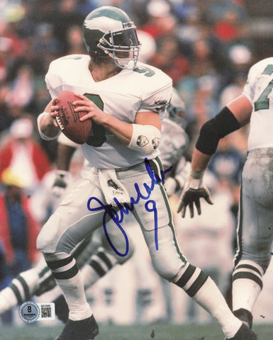 Jim McMahon Autographed 8x10 Photo Philadelphia Eagles Beckett BAS QR #BS12949