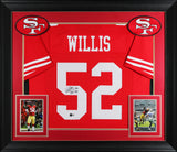 Patrick Willis "HOF 24" Signed Red Pro Style Framed Jersey BAS Witnessed 2