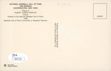 Al Barlick Authentic Signed 3.5x5.5 HOF Plaque Postcard JSA #S85226