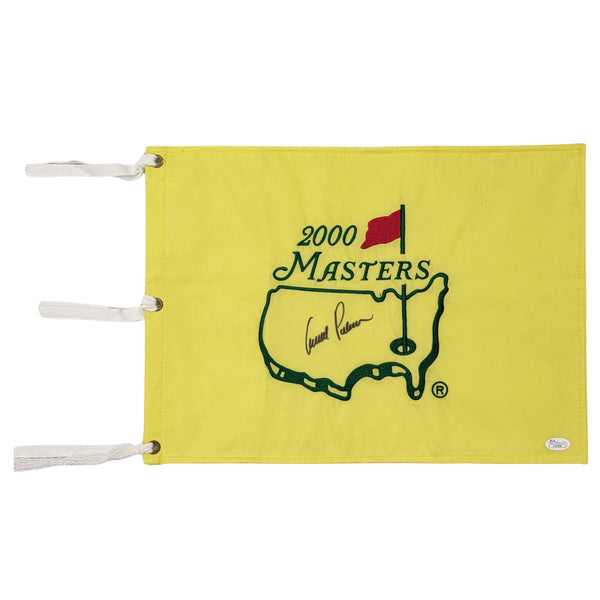 Arnold Palmer Autographed 2000 Masters Pin Flag JSA Authenticated