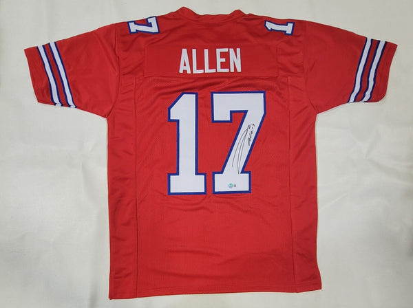 JOSH ALLEN SIGNED AUTOGRAPHED PRO STYLE XL CUSTOM JERSEY BECKETT QR