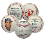 TED WILLIAMS Autographed Red Sox Stat Mural Baseball BECKETT LE 1000