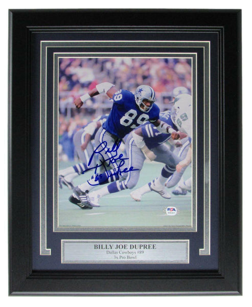 Billy Joe DuPree Dallas Cowboys Signed/Auto 8x10 Photo Framed PSA/DNA 161493