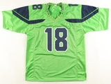 Elijah Arroyo Signed Seattle Seahawks Lime Green Jersey (JSA) Ex Miami Tight End