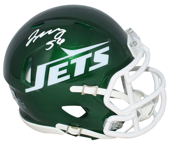 QUINCY WILLIAMS AUTOGRAPHED NEW YORK JETS GREEN SPEED MINI HELMET BECKETT