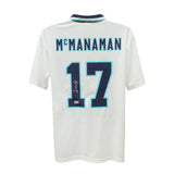 Steve McManaman Signed England FC Home Soccer Jersey #17 with Beckett COA