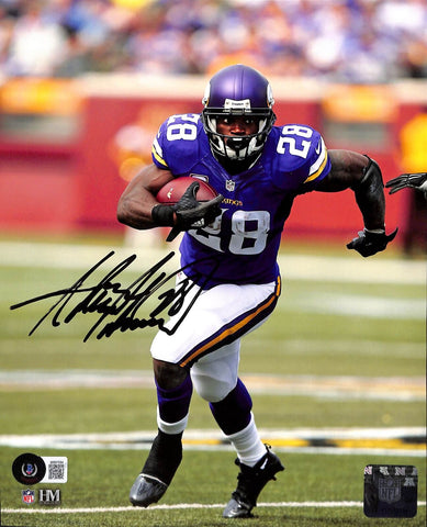 Adrian Peterson Autographed Minnesota Vikings 8x10 Photo Beckett 42540