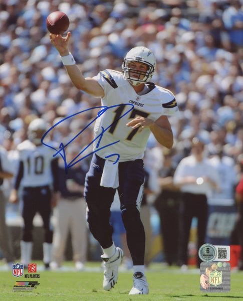 Chargers Philip Rivers Authentic Signed 8x10 Vertical Photo BAS #BU64141