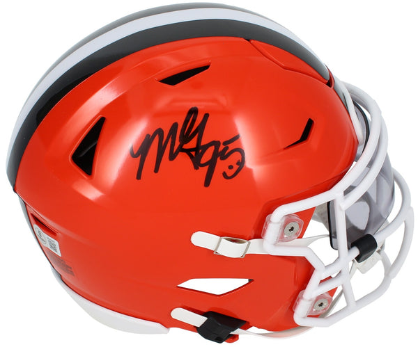 Myles Garrett Autographed Cleveland Browns Speedflex Midi Helmet Beckett
