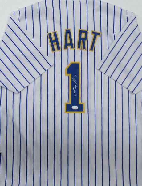 Brewers All Star COREY HART Signed Custom Replica Pinstripe Jersey AUTO - JSA