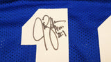 SEATTLE SEAHAWKS JIM ZORN AUTOGRAPHED SIGNED BLUE JERSEY MCS HOLO STOCK #211071