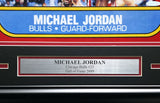 Michael Jordan Autographed Framed 1986 Fleer RC Blow Up Poster UDA BAM307261