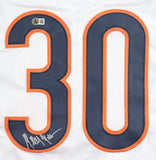 Mike Brown Signed Chicago Bears Career Stat Jersey (Beckett) 2000 2nd Round Pick