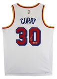 Warriors Stephen Curry Signed White Nike 2024 Classic Ed. Swingman Jersey BAS 2