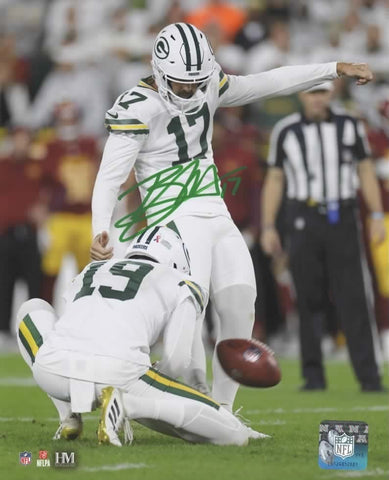 Packers Kicker BRANDON McMANUS Signed 8x10 Photo #1 AUTO