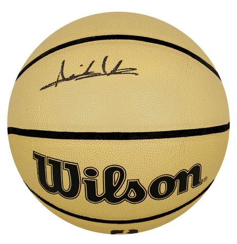 Isiah Thomas Signed Wilson Gold Full Size NBA Basketball - (JSA COA)