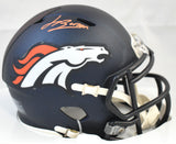 Jahdae Barron Autographed Denver Broncos Speed Mini Helmet - Beckett W Holo