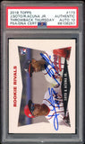 2018 Topps TBT Rookie Rivals Juan Soto Ronald Acuna Jr RC Rookie PSA/DNA 10 Auto