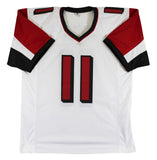 Julio Jones Authentic Signed White Pro Style Jersey Autographed BAS Witnessed