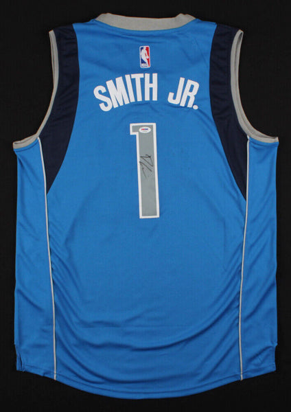 Dennis Smith Jr. Signed Dallas Mavericks Jersey (PSA COA) 2017 Top 10 NBA Pick