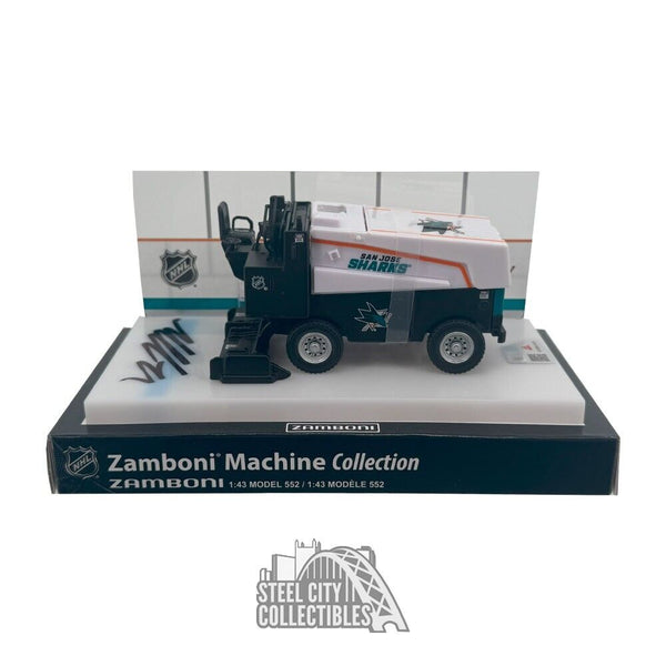 Macklin Celebrini Autographed San Jose 1:43 Scale Die-Cast Zamboni - Fanatics