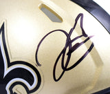 Derek Carr Autographed New Orleans Saints Speed Mini Helmet-Beckett W Hologram
