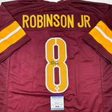 Autographed/Signed Brian Robinson Jr. Washington Burgundy Jersey PSA/DNA COA