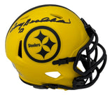 Terry Bradshaw Signed Pittsburgh Steelers Rave Mini Speed Helmet BAS