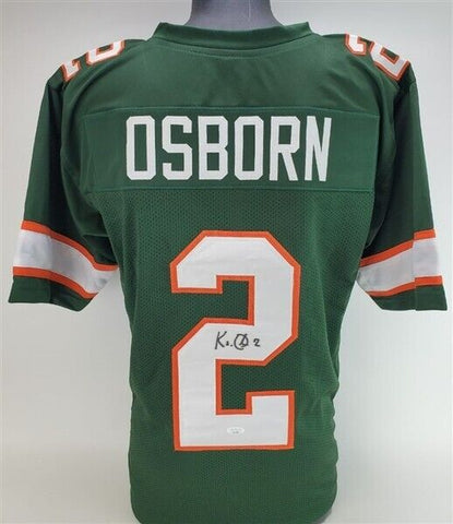 K J Osborn Signed Miami Hurricanes Jersey (JSA COA) Vikings 2020 5th Round Pk WR