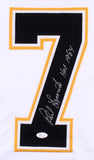 Phil Esposito Signed White Boston Bruins Jersey Inscribed "HOF 1984" (JSA COA)