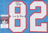 Mike Renfro Signed Houston Oilers Jersey Inscribed "Luv Ya Blue" (JSA COA) W.R.