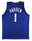 James Harden Authentic Signed Blue Pro Style Jersey Autographed BAS