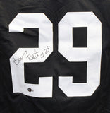Barry Foster Autographed/Signed Pro Style XL Black Jersey Beckett 41021