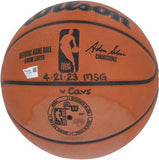 Autographed Jalen Brunson Knicks Game Used Basketball Item#13419795 COA