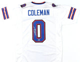 Keon Coleman Autographed White Pro Style Jersey - Beckett W Hologram *Silver