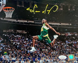 Shawn Kemp Autographed Seattle Basketball All-Star Game Dunk 11x14 Photo Beckett