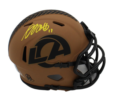 Davante Adams Los Angeles Rams Speed Salute to Service 2 NFL Mini Helmet