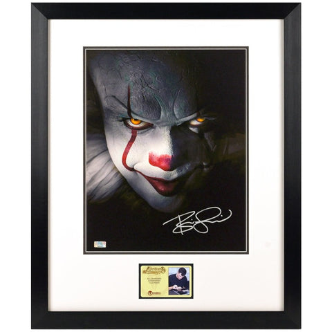 Bill Skarsgard Autographed IT Pennywise From the Shadows 11x14 Framed Photo
