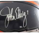 John Elway Autographed Denver Broncos Authentic VSR4 Helmet AS IS Beckett 54983