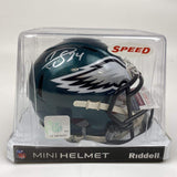 Autographed/Signed Darius Slay Jr. Philadelphia Eagles Mini Football Helmet JSA
